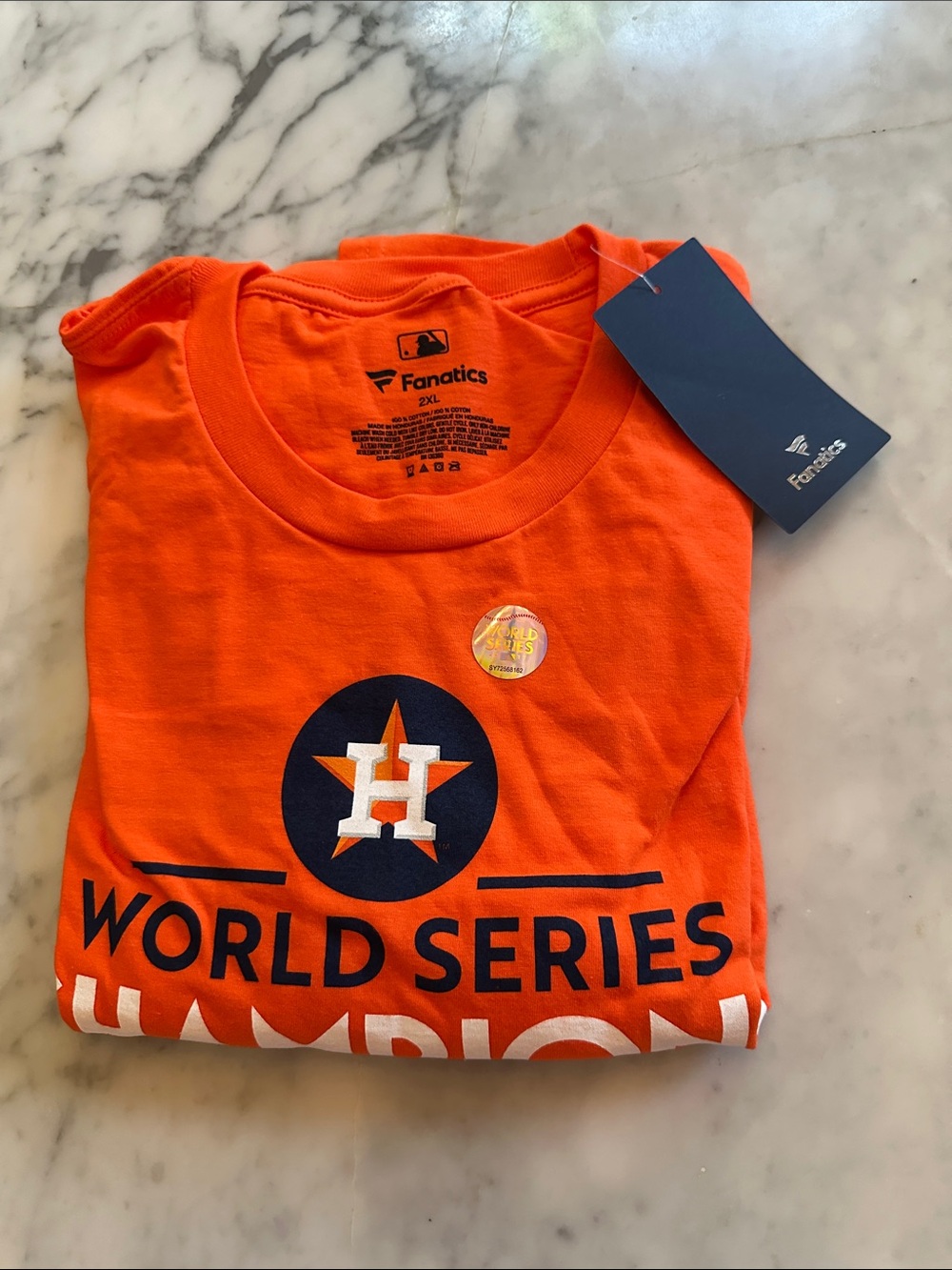 Houston Astros World Series Champions T-Shirt. NWT. XXL